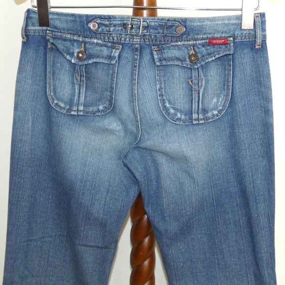 Guess Co. Distressed Bootcut Denim Jeans - Picture 5 of 7